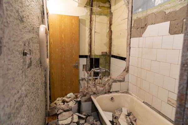 Shower Tile Demolition in Bettendorf