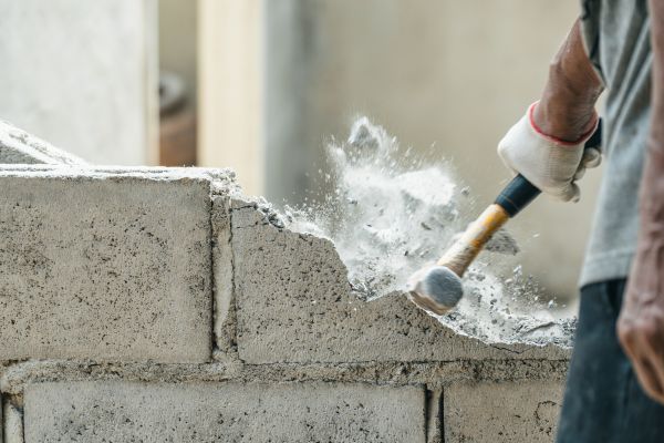 Block Wall Demolition in Bettendorf